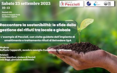 “Come si racconta la sostenibilità” si riparte il 23 settembre da Peccioli (Pi)