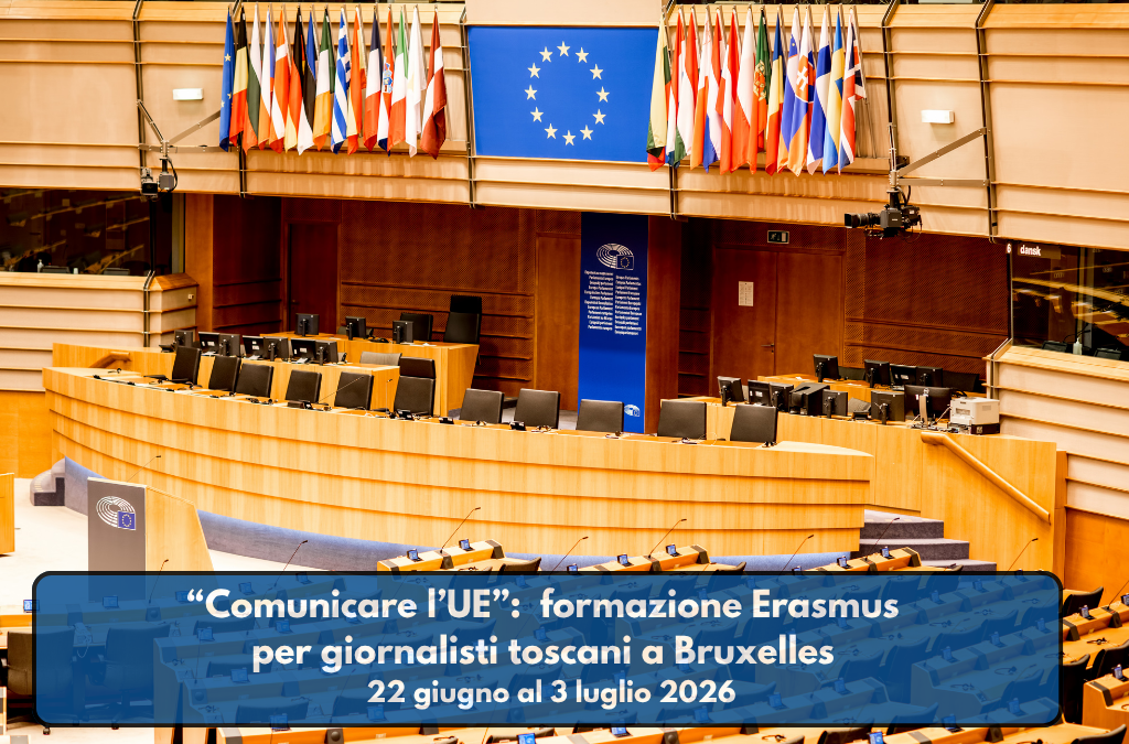 “Comunicare l’UE”: formazione Erasmus per giornalisti toscani a Bruxelles  